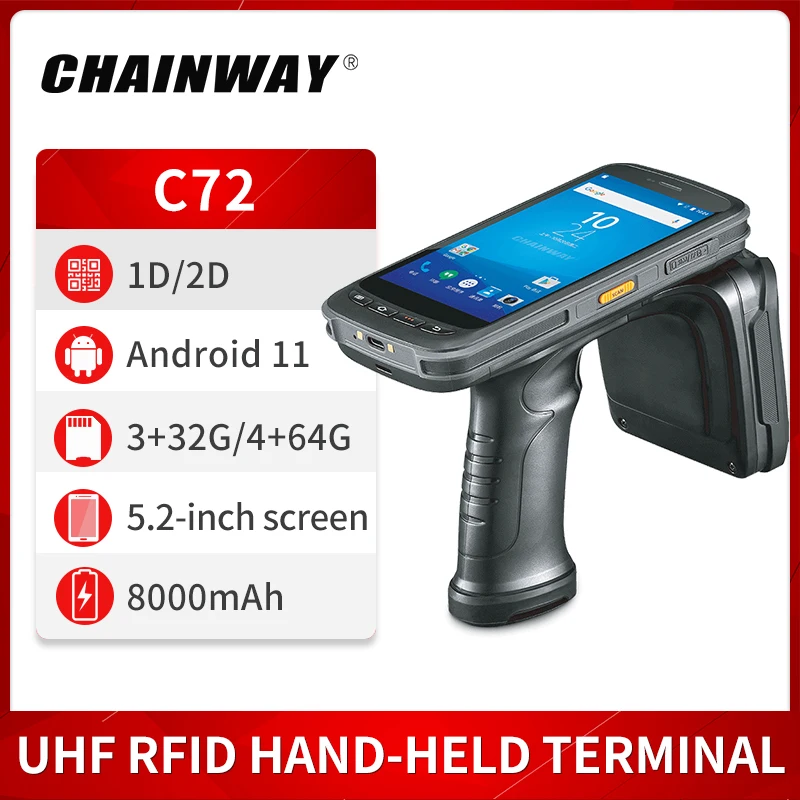Фото Montol C72 Android GPS Интеллектуальный беспроводной портативный терминал промышленный UHF PDA WIFI №1