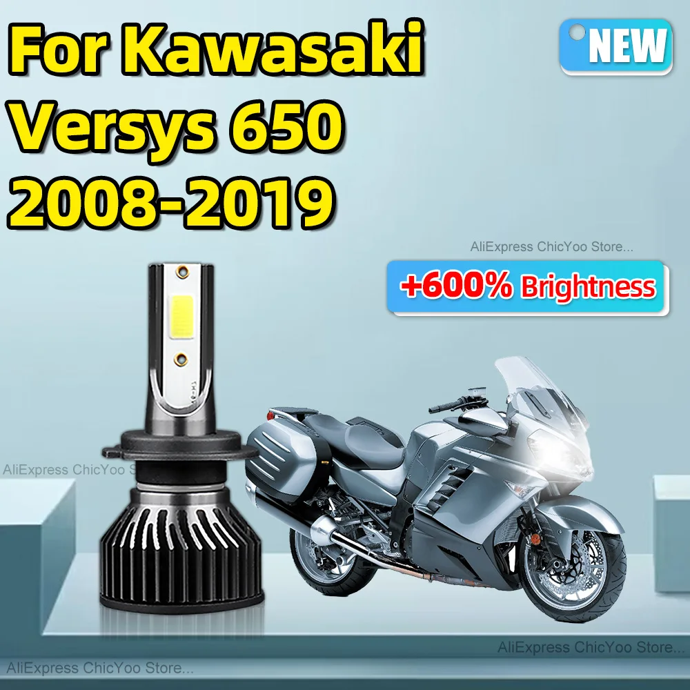 Для Kawasaki Versys 650 2008 2009 2010-2019 1 шт. высокое качество 6000K 15000LM H7 светодиодная фара