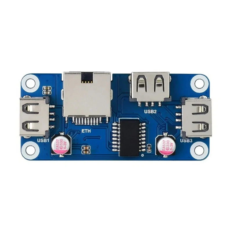 Фото Комплект расширения Zero 2W Ethernet USB HUB HAT для Raspberry Pi 2, 3B, 3, 4 Model B, 5 №2