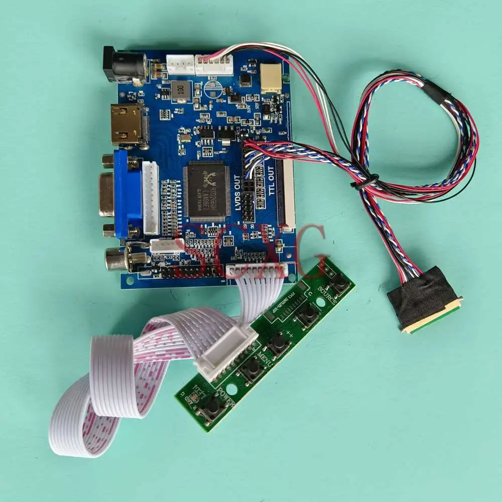 

Плата контроллера для ЖК-монитора LP156WD1-TLD3 1600*900 ноутбуки VGA + AV + HDMI-совместимый комплект 15,6 "DIY 40 Pin LVDS