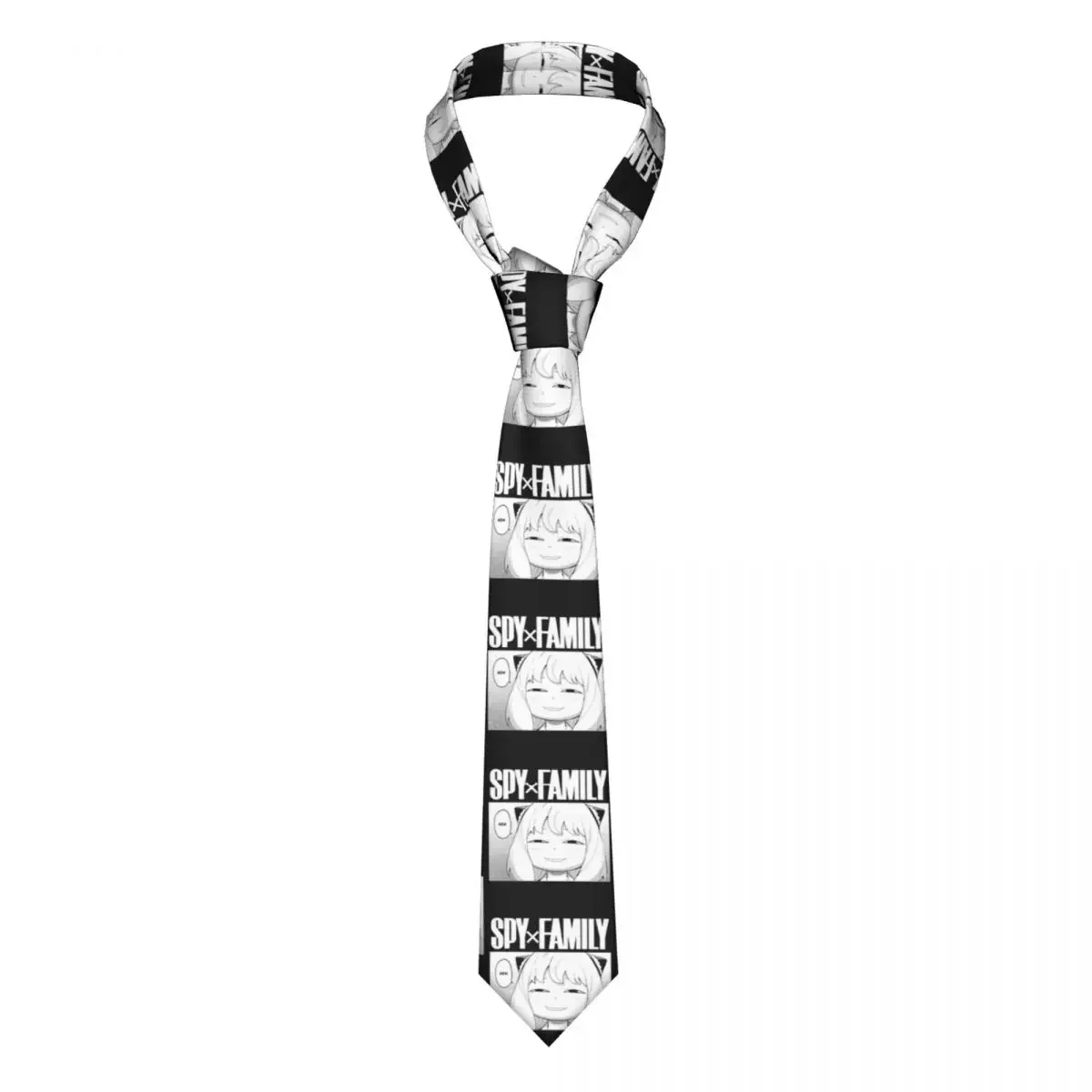 

Anya Forger Spy X Family Neckties Men Women Polyester 8 cm Neck Tie for Mens Skinny Narrow Accessories Cravat Wedding Gift