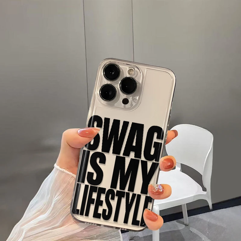 Чехол для телефона Swag Is My Lifestyle для Apple iPhone Air 11 12 13 14 15 16 Pro Max 14 Plus 17 Pro 16e, силиконовый бампер, мягкий чехол (art.: 3920d857f994a) - 3920d857f994a