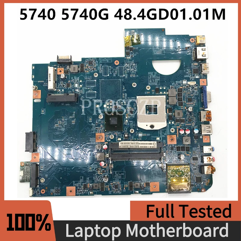 Free Shipping High Quality Mainboard For ACER Aspire 5740 5740G Laptop Motherboard 09283-1M 48.4GD01.01M 100% Full Working Well