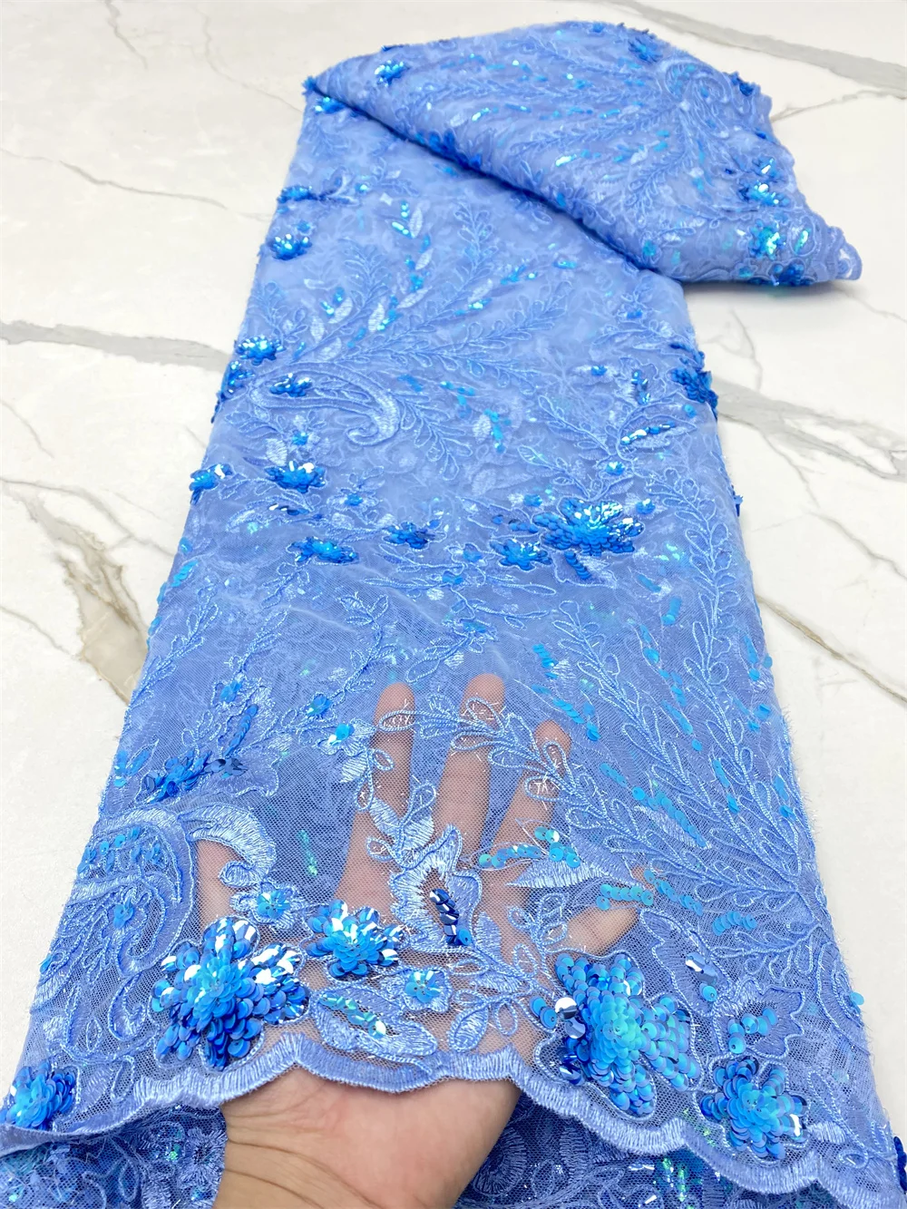 NI.AI светильник французский тюль кружевная ткань 2022 высокое качество вышитые