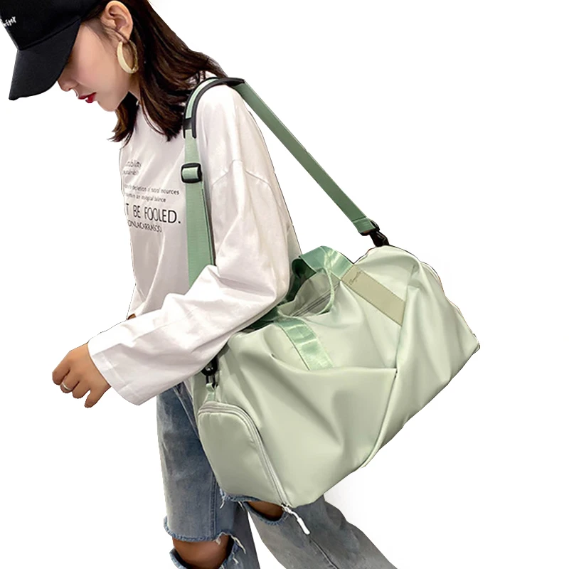 

Women Sports Gym Bag Dry Wet Separation Clothes Shoes Storage Messenger Bag Travel Luggage Bag Swimming Fitness Training Handbag