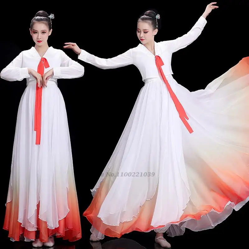 

2022 traditional korean hanbok dress ancient princess dance costume women ethnic korean folk stage dance costume wedding dress