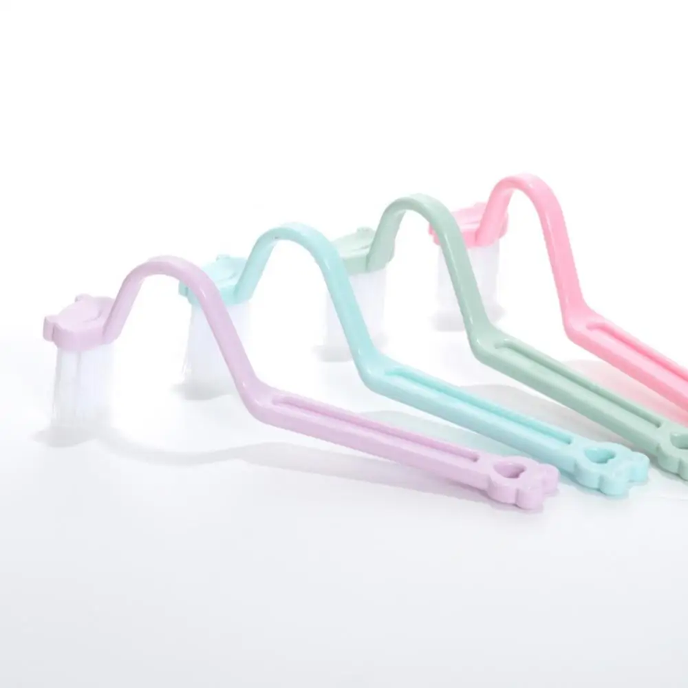 

Portable Toilet Brush Curved Bathroom 1pcs Bathroom Brush V-shaped Curved Brush Cleaning Accessories Cleaning Brush Household