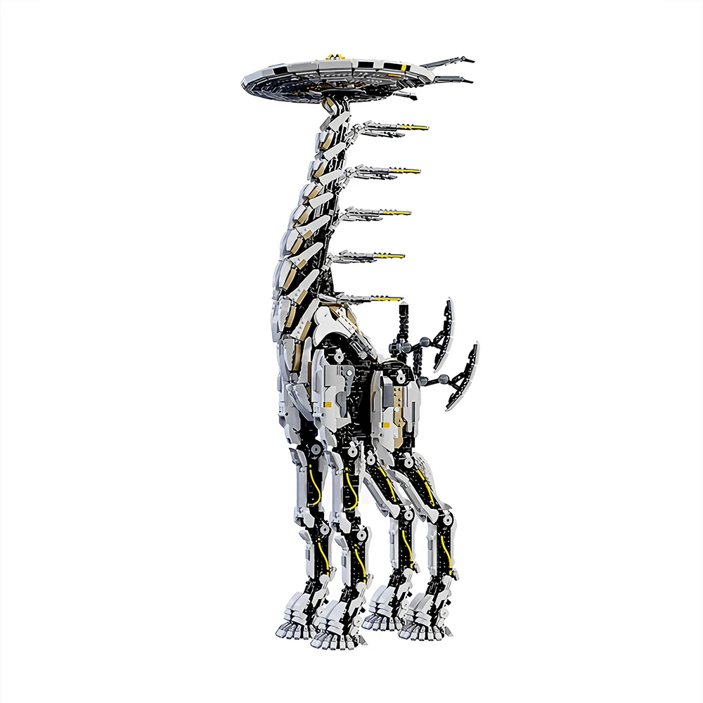 

Строительные блоки MOC Horizon Dawn, зуб грома, механический монстр, серия «сделай сам», супер жираф, строительные блоки, детские игрушки