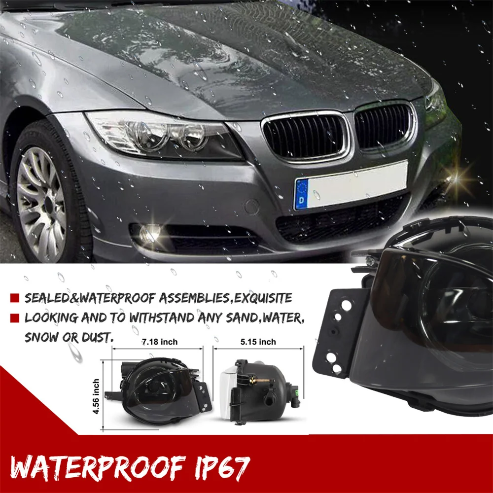 Фото Противотуманные фары переднего бампера с лампочкой H11 для BMW E90 323i 325i 325xi 330xi 325xi 328i 335i 328i 330i 2006 2007 2008 №3