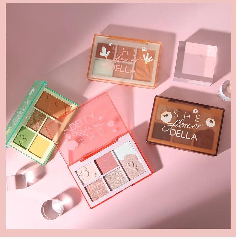 Матовые тени для век блестящие пигментированные 6 цветов оптом - купить по