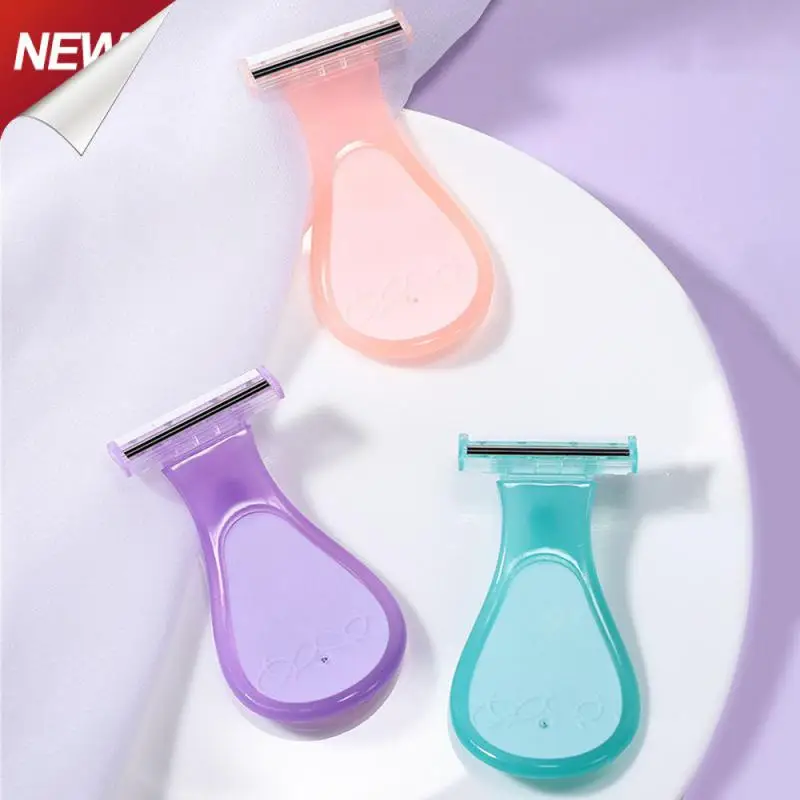 

Женский нож для бритья, моющийся нож для бритья и удаления волос, бритва для волос, не повреждает кожу, трехслойное лезвие, красивая бритва