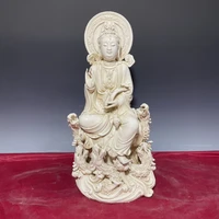 19 chinese folk collection old jingdezhen porcelain moonlight ruyi avalokitesvara buddha ride a dragon worship buddha exorcism