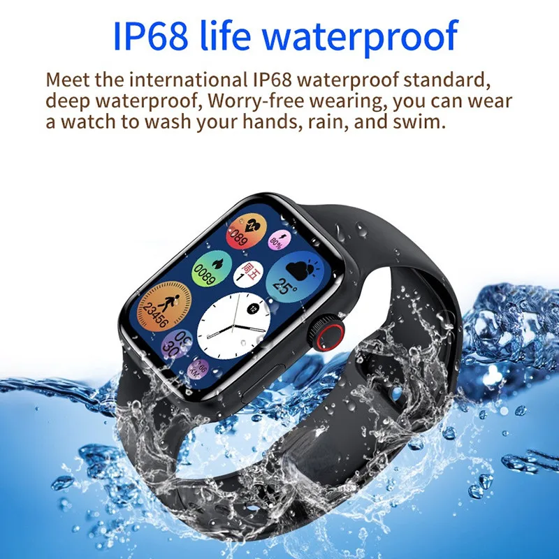 GPS Smart Watch Series 7 NFC Wrist Temperature Waterproof Sports Men Women Fitness IWO Smartwatch 2022 WS8 Max PK W27 W37 HW67 images - 6