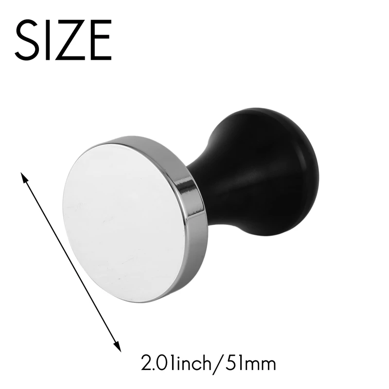 51 мм темпер для кофе эспрессо черный пресс с плоским основанием аксессуары