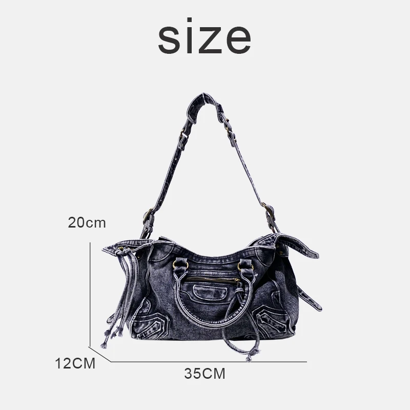 Мотоциклетные и байкерские джинсовые сумки для женщин роскошная дизайнерская