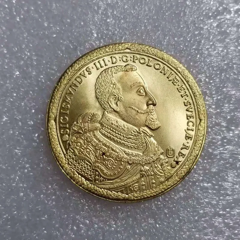 

Польша 1621 позолоченная латунная памятная Коллекционная монета подарок удачная монета