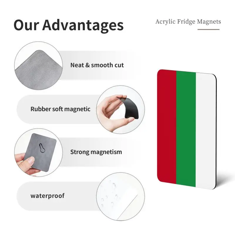 Bg Bgr флаг Болгарии магниты на холодильник домашний декор магнитные настраиваемые