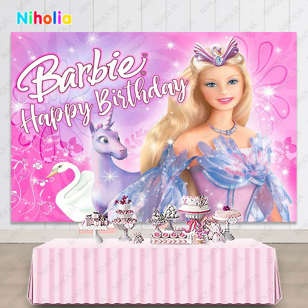 Фон для фотосъемки Barbiee розовый