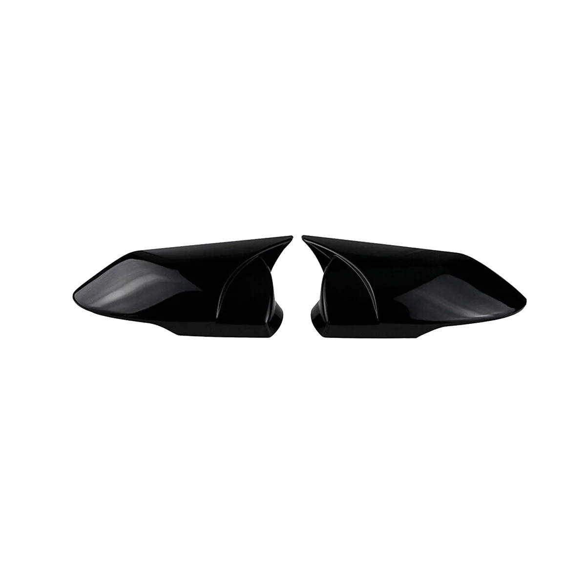 

Glossy Black Horn Side Door Rearview Mirror Cover Trim Shells Cap for Hyundai Elantra 2021 2022
