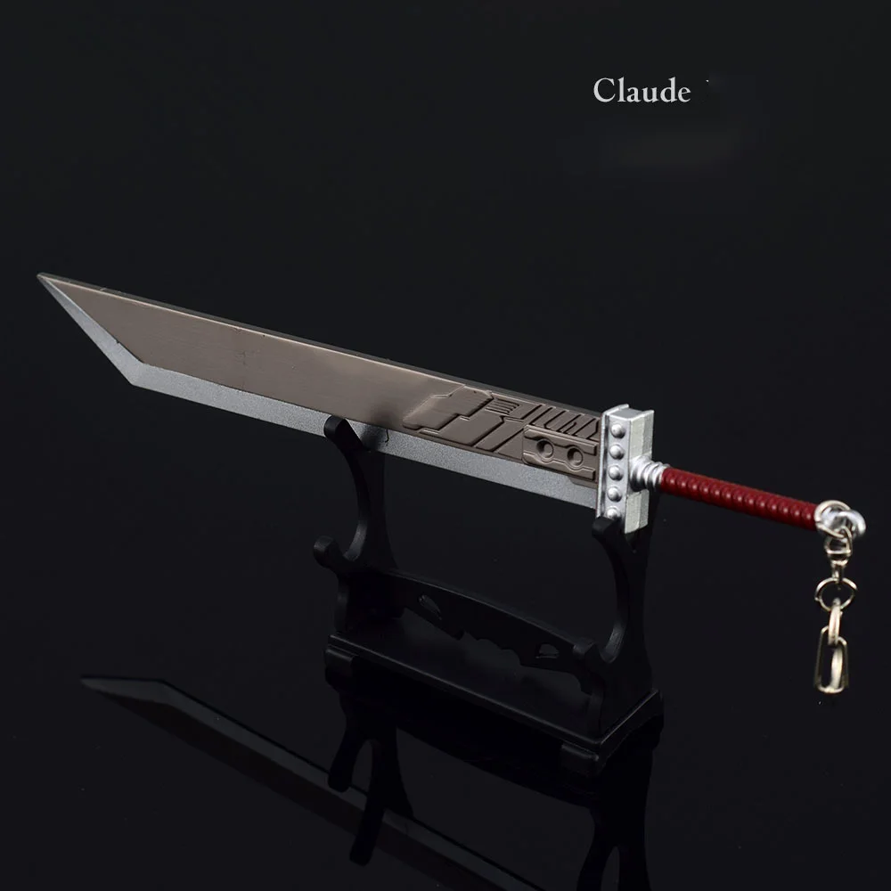 

Final Fantasy Weapon Cloud Strife Buster Sword 22cm Metal Anime Game Samurai Sword Uncut Blade Weapon Model Gifts Toys for Boys