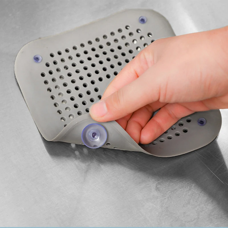 

Bathroom Drain Cover Bathtub Water Filter Hair Catcher with Suction Cups for Kitchen Sink Strainer Stopper