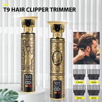 new t9 hair clipper lcd digital hair trimmer for men hair cutting machine shaving barber electric shaver hair styling tool mower