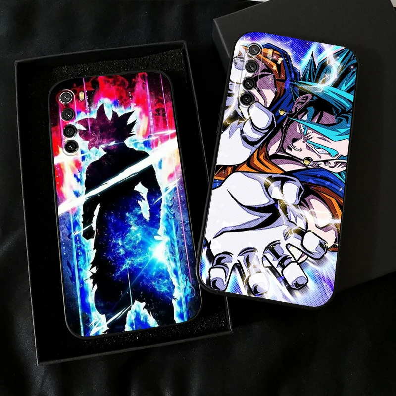 

Dragon Ball Super Goku Anime Phone Case For Xiaomi Redmi Note 8T 8 Pro For Redmi 8 8A Case Liquid Silicon Black Soft Coque