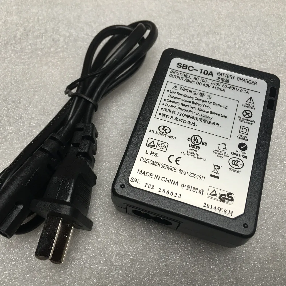 Зарядное устройство для Samsung ES55 ES60 NV9 WB1000 WB350 WB351F SL620 PL50 PL55 PL70 PL60 L210 |