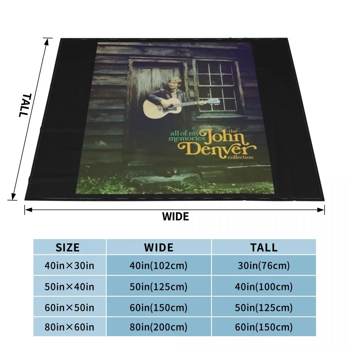 John Denver All My Memories Cd чехол виниловый маленький средний или Xl Dj Trend новейшее одеяло с