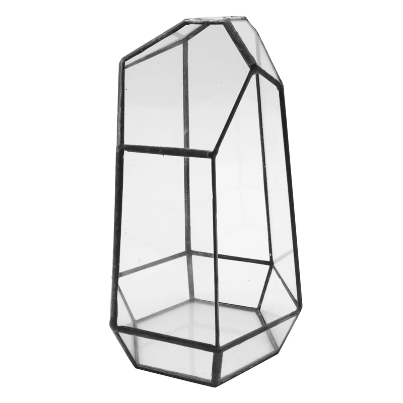 

House Greenhouse Hexagonal Glass Vase for Fee Garden Miniature Mini Landscape