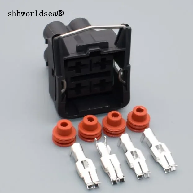 Shhworldsea 4-контактный 6 3-мм автоматический автомобильный разъем Waterpfoof пластиковый
