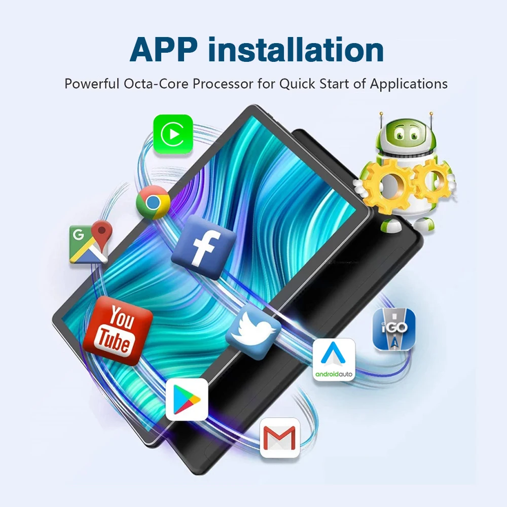 Автомобильный DVD-плеер на Android 11 проигрыватель 2DIN с GPS радио Навигатором DSP для Ford