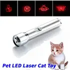 Забавная Лазерная игрушка для домашних животных, кошек, красная многообразная Лазерная Игрушка, лазерная указка, лазерная ручка, Интерактивная игрушка с USB-зарядкой и вспышкой