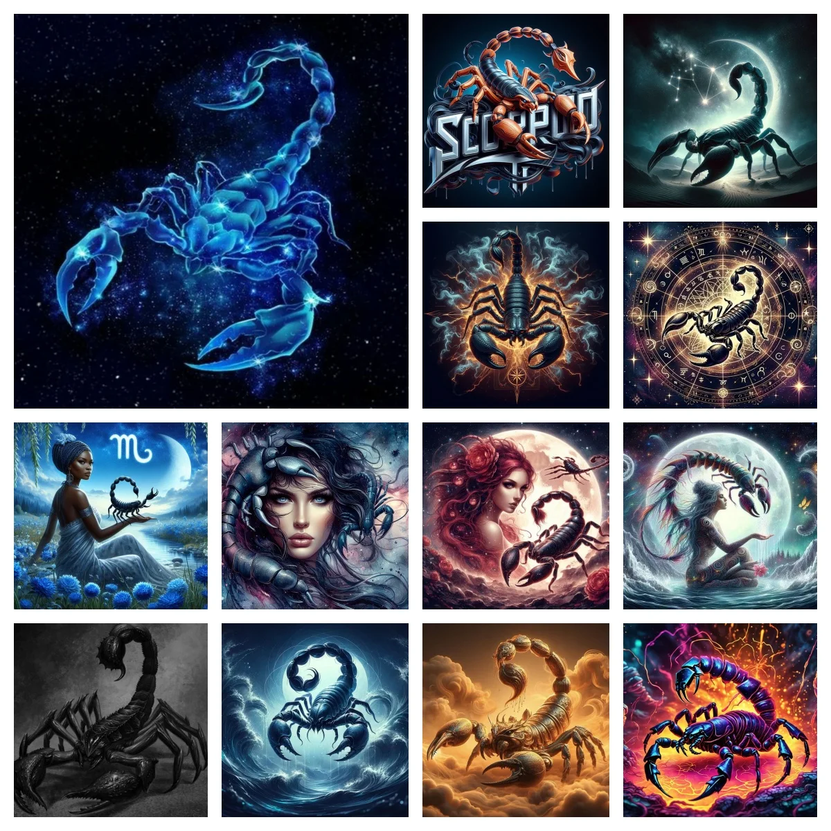 Созвездие Скорпион 5D алмазная живопись крутая картина насекомых DIY Алмазная