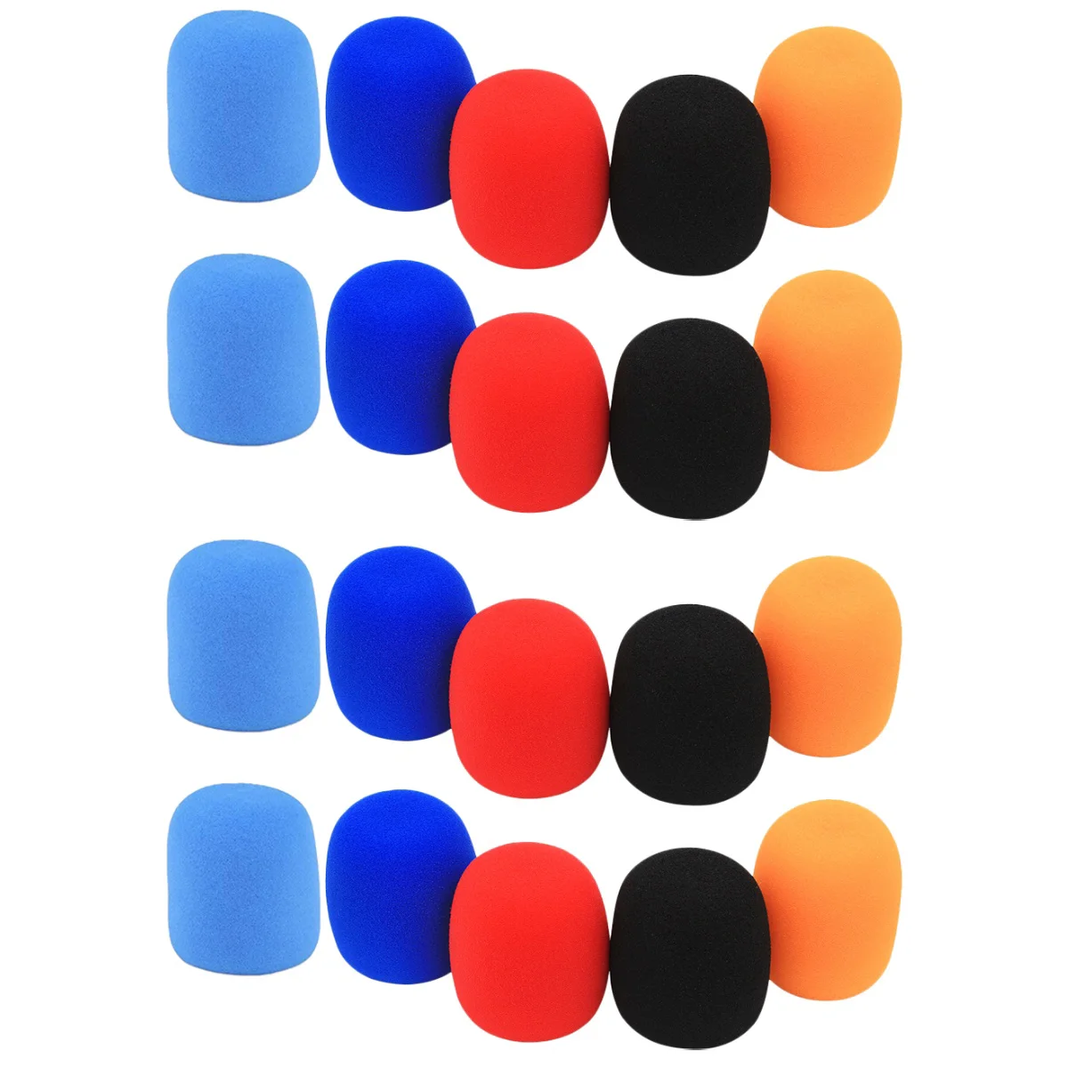 

20 Pcs Microphone Covers Mic Covers Foams Microphone Protectors(Random color)