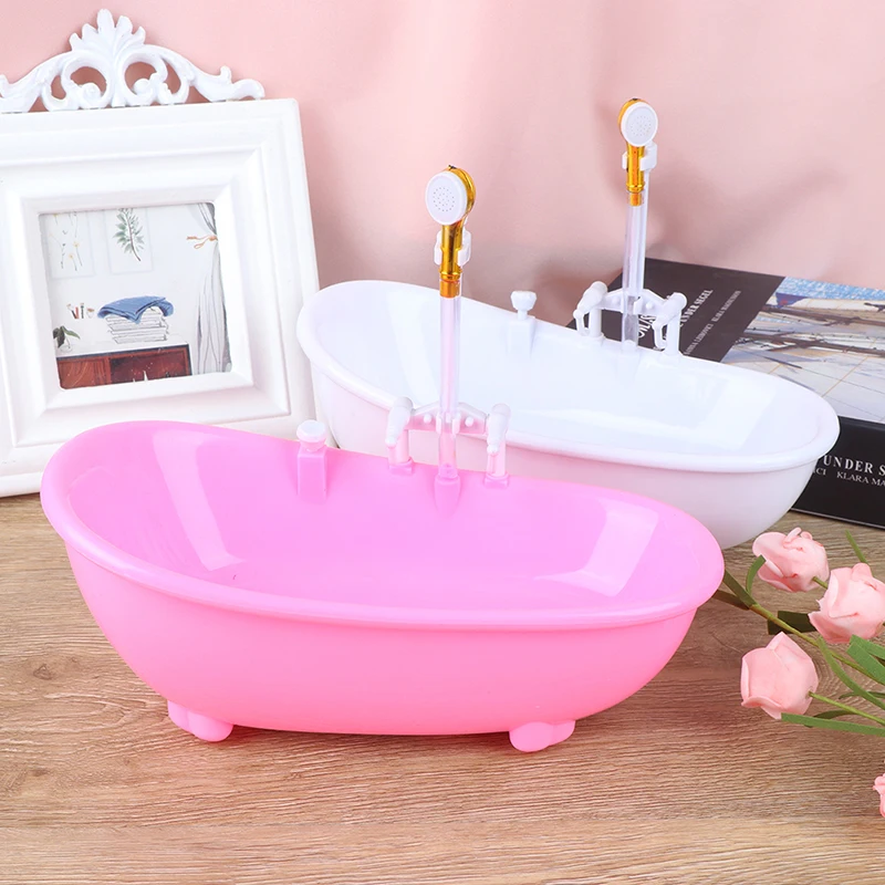 

1/6 Dollhouse Miniatures Electric Bathtub Furniture Kids Pretend Toy