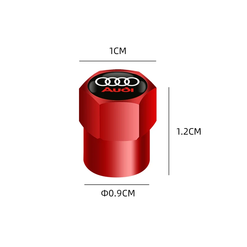 4Pcs Theft Proof Car Wheel Tires Bolt-in Valve Caps For Audi TT A1 A2 A3 A4 A5 A6 A7 A8 Q5 Q7 |