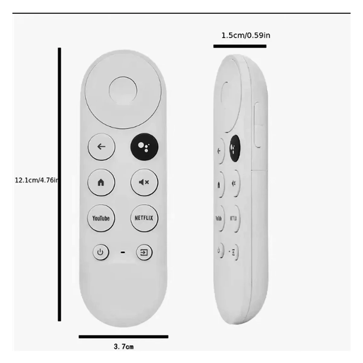 Фото Пульт дистанционного управления для Google Chromecast 4K Snow Streaming Media Player (только пульт) G9N9N, замена с голосовым управлением №3