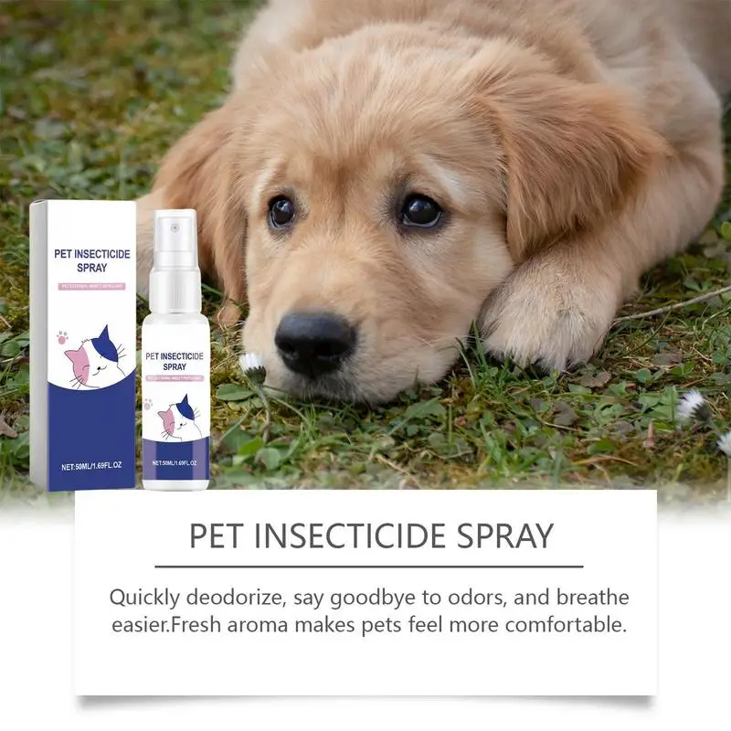 Средство для ухода за кожей домашних животных спрей блох 50 мл ПЭТ контроля и