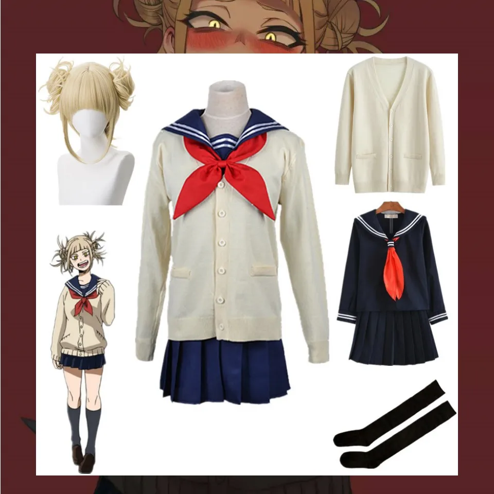 

Мой герой Академия косплей боку нет героев Академия химико Тога JK Униформа свитер пальто Хэллоуин костюм для женщин аниме одежда