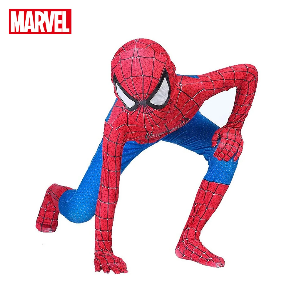 

Костюм Человека-паука Marvel, костюм Человека-паука, костюм с маской, комбинезон для детей, подарок на день рождения