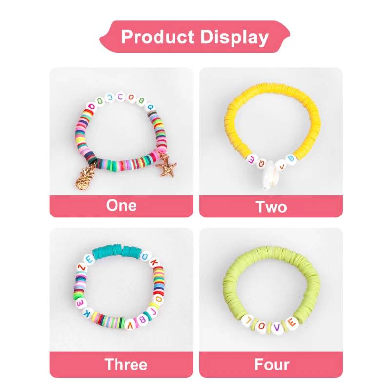 15 Grids PU Tube Soft Clay Tassel Bracelet Combination Kits for Jewelry Making Accessories DIY Necklaces Bracelets Supplies