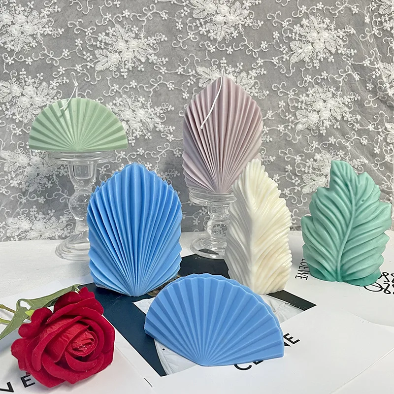 

3D Coral Shell Silicone Candle Mold Diy Marine Creature Candle Making Supplies Handmade Soap Resin Plaster Decoration Gift