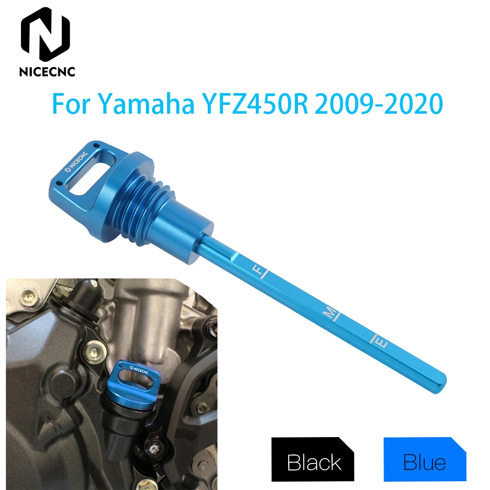 

NICECNC ATV Engine Oil Dipstick Cap For Yamaha YFZ450R YFZ 450R 450 R 2009-2021 2010 2011 2012 2013 Replacement Accessories