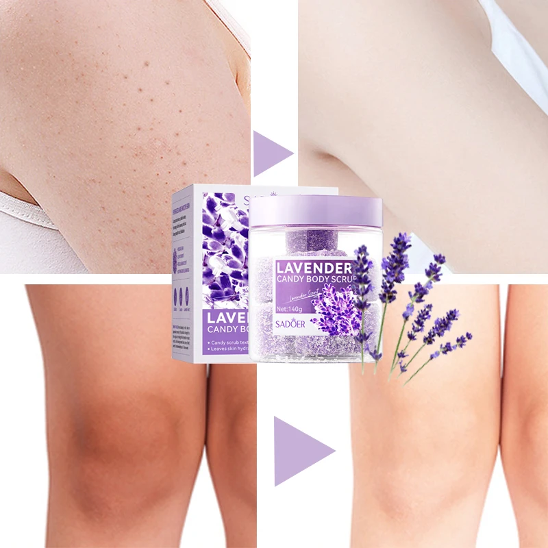 

Lavender Candy Scrub Deep Cleansing Exfoliating Scrubbing Cream Gentle Improvement Chicken Skin Whitening Scrub Ball Skin Care