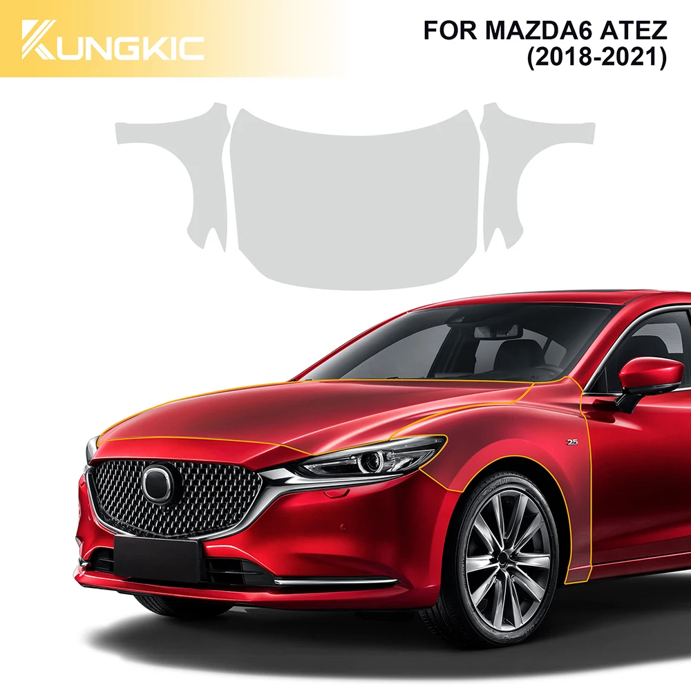 Защитная пленка для автомобильной краски Mazda 6 Atez 2012-21 предварительно отрезанный