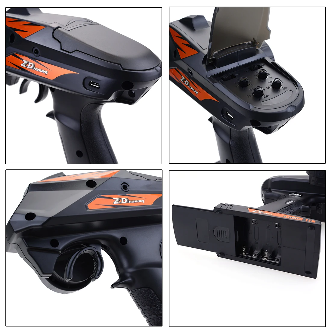 ZD Racing MT8 Pirates3 1/8 2.4G 4WD 90 км/ч Бесщеточный двигатель RC Car Monster Off-road Truck - черный