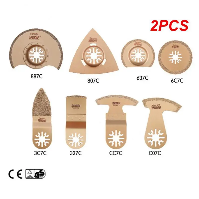 

2PCS set Carbide Oscillating Saw Blade Accessories Electric Power Timmer Multitool Sanding Fillers For Tile Adhesive Bath