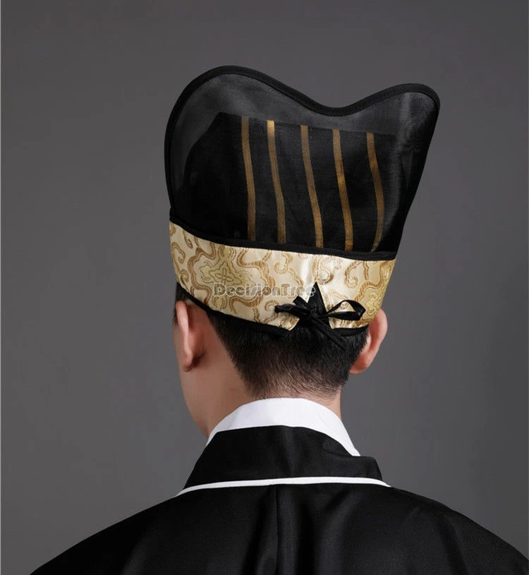 2024 парчовая сетчатая дышащая винтажная шляпа ханьфу с вырезами Китайская