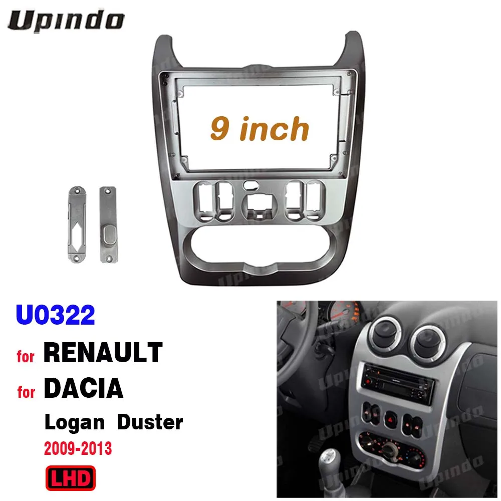 Автомобильный радиоприемник 9 дюймов с GPS Mp5 пластиковая рама для RENAULT Dacia Logan Duster
